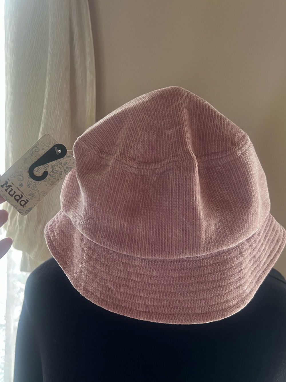 Mudd Love, Peace, Happiness, so soft polyester pink bucket hat, new with tags